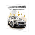 Personalised Driving Test Congratulations Card - Audi Grey Car