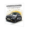 Personalised Driving Test Congratulations Card - Mercedes Dark Grey Car