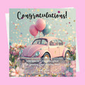 Personalised Congratulations Passed Your Driving Test Card Granddaughter, Daughter, Niece, Friend