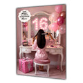 16th Birthday Card Girl Granddaughter Daughter Straighteners Large A5 Size
