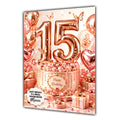 15th Birthday Card For Girls, Daughter, Granddaughter, Niece, Butterfly Cake Girl, Teenager,
