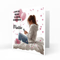 Personalised 12th 13th 14th 15th 16th Birthday Card for Girls, Teenager, Granddaughter Niece Daughter Sister Friend Texting, Mobile Phone
