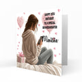 Personalised 12th 13th 14th 15th 16th Birthday Card for Girls, Teenager, Granddaughter Niece Daughter Sister Friend Texting, Mobile Phone