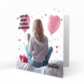 Personalised 12th 13th 14th 15th 16th Birthday Card for Girls, Teenager, Granddaughter Niece Daughter Sister Friend Texting, Mobile Phone