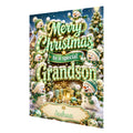 Personalised Christmas Card - Green Snowmen
