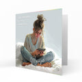 Personalised Birthday Card for Girls - Girl Using a Mobile Phone