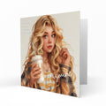 Personalised Birthday Card for Girls - Girl with a Takeaway Drink