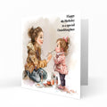 Personalised Birthday Card - Girl Playing Dress-Up with Makeup