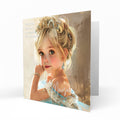 Personalised Birthday Card for Little Girls, 2nd, 3rd, 4th, 5th, 6th, Daughter, Granddaughter, Sister, Niece, Friend, Princess Dress Up