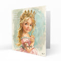 Personalised Birthday Card for Little Girls, 2nd, 3rd, 4th, 5th, 6th, Daughter, Granddaughter, Sister, Niece, Friend, Princess Dress Up
