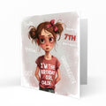 Personalised Birthday Card - Birthday Girl Illustration