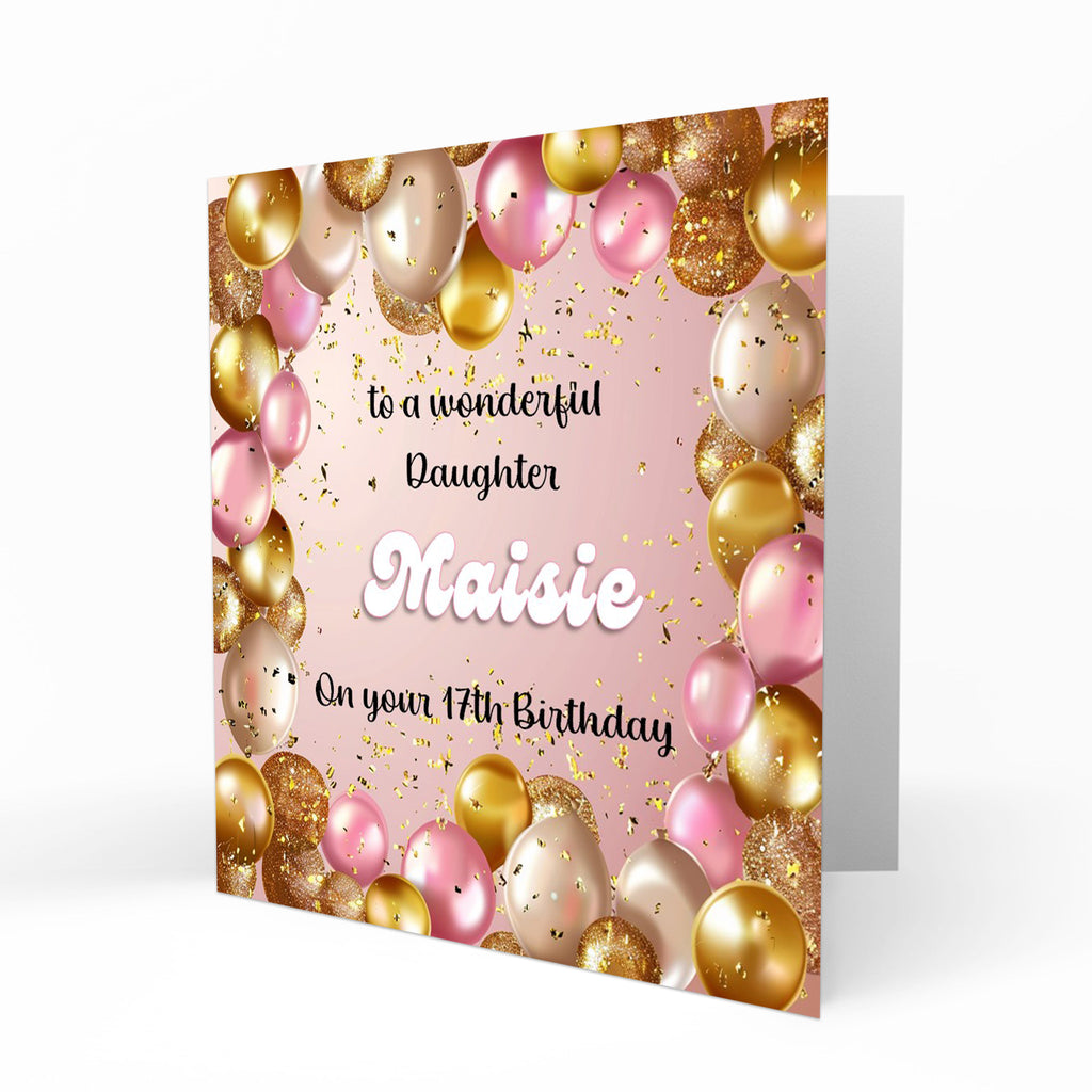 Personalised Birthday Card - Birthday Balloons