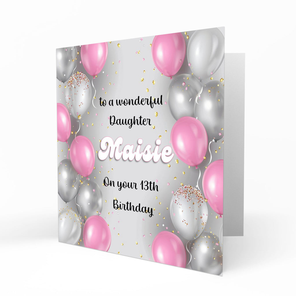 Personalised Birthday Card - Birthday Balloons