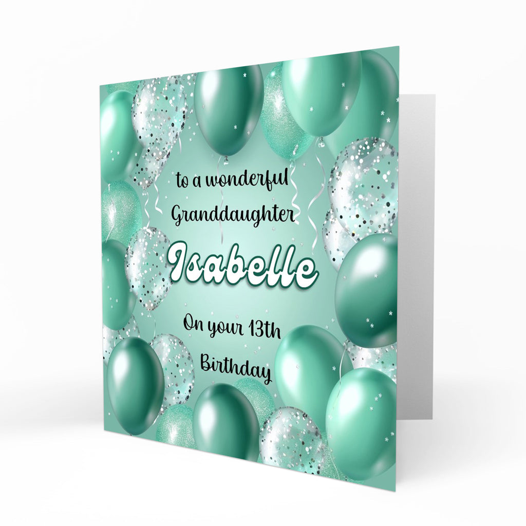 Personalised Birthday Card - Birthday Balloons