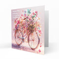 Personalised Birthday Card - Bicycle with Flowers