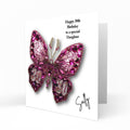 Personalised 30th Birthday Card for Her, Girls or Women, Mum, Grandma, Auntie, Granddaughter Niece Daughter Sister Friend Butterfly