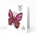 Personalised 60th Birthday Card - Jewelled Butterfly