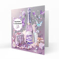 Personalised 30th Birthday Card - Celebration Bottle and Butterflies