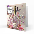 Personalised 30th Birthday Card - Celebration Bottle and Butterflies