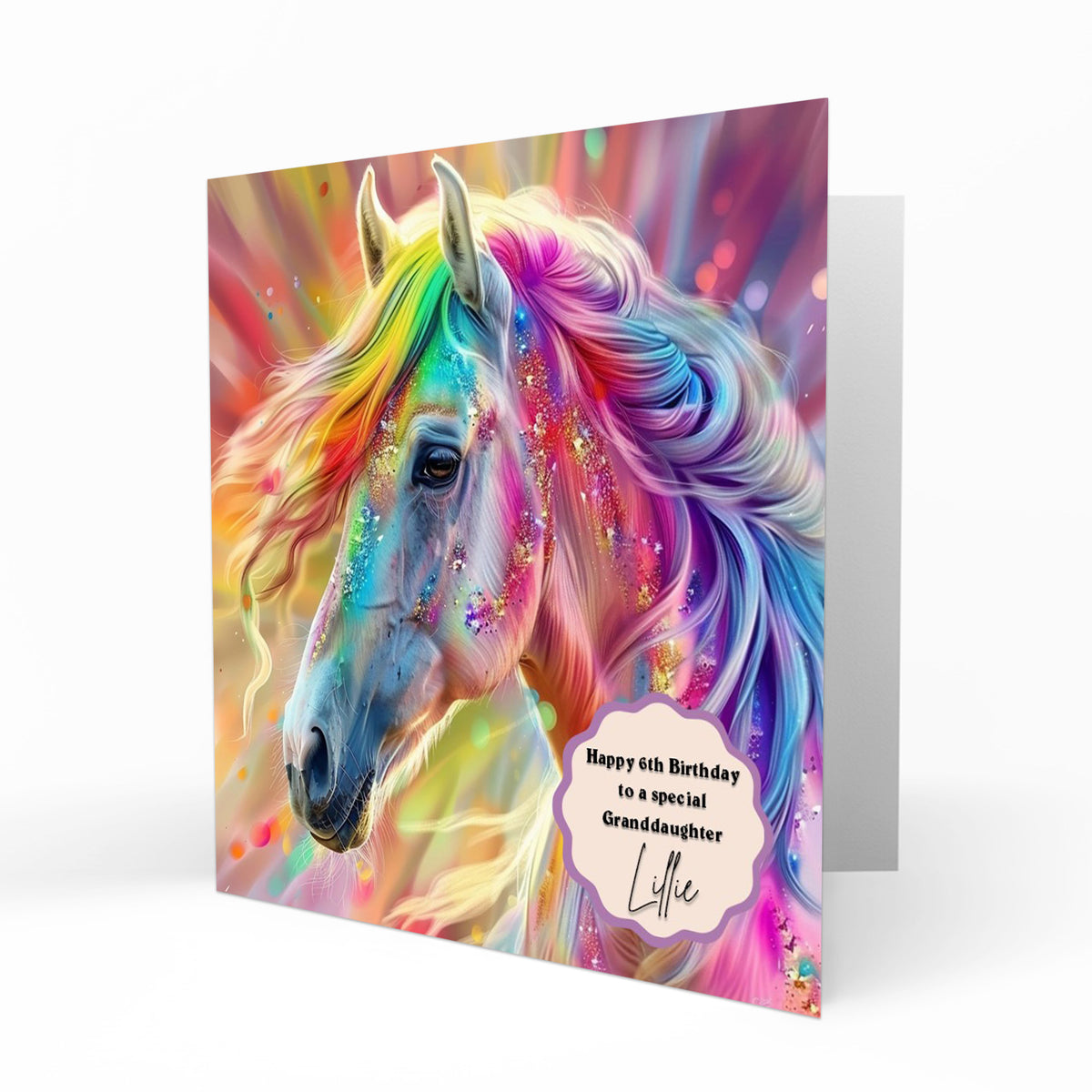Personalised Birthday Card - Fantasy Horse