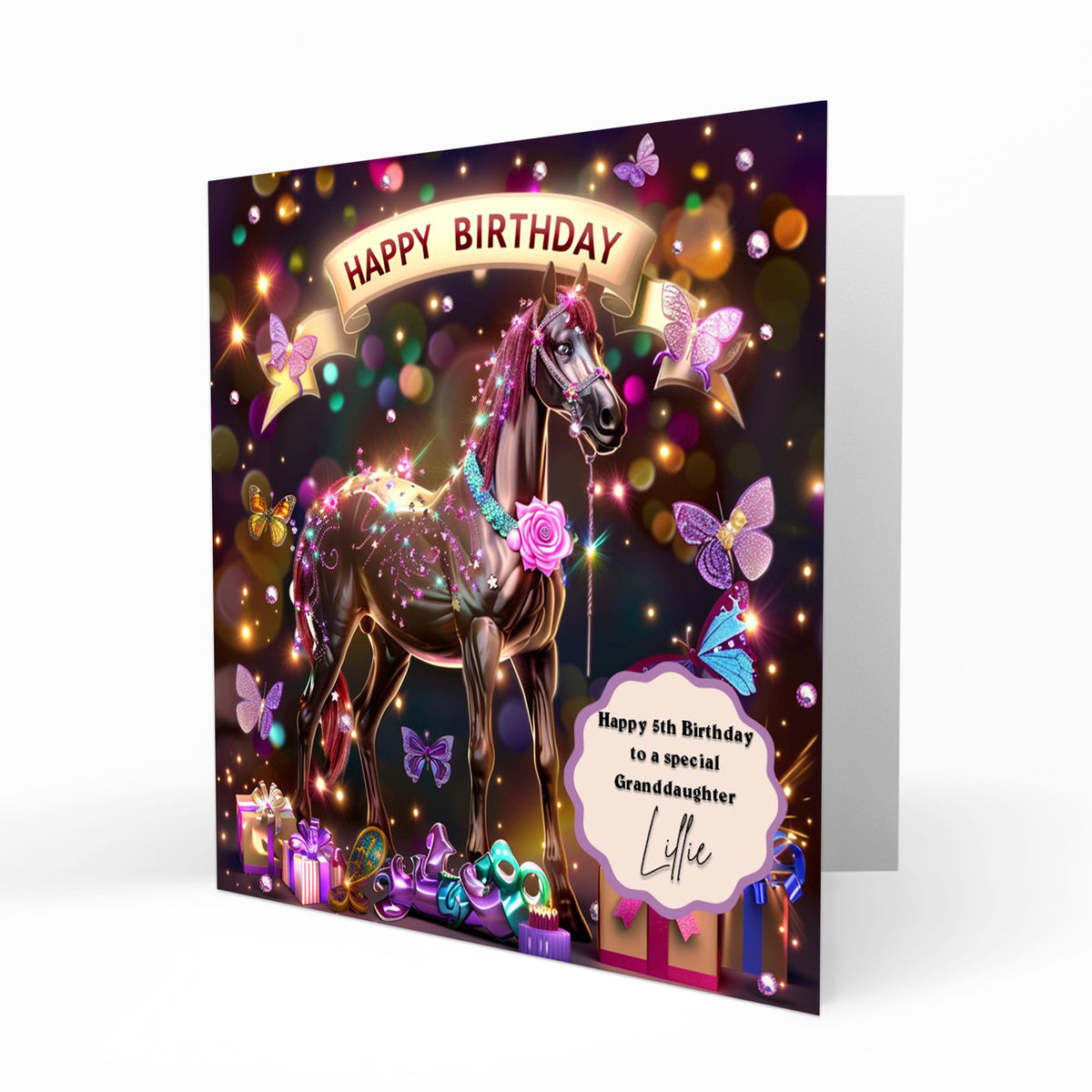 Personalised Birthday Card - Fantasy Horse