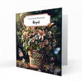 Personalised 30th Birthday Card - Flowerpot and Butterflies