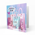 Personalised Birthday Card - Pastel Shopping Bags