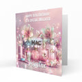 Personalised Birthday Card - Makeup and Perfume