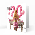 Personalised 20th Birthday Card Girls Granddaughter Niece Daughter Sister Friend Dressing Table Lights