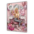 14th Birthday Card Tongue Girl Granddaughter Daughter Niece Large A5 Size