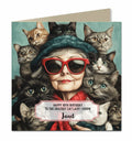 Personalised Birthday Card for Women and Girls, Granddaughter, Niece, Mu, Gran, Sister, Dog, Pet, Staffy