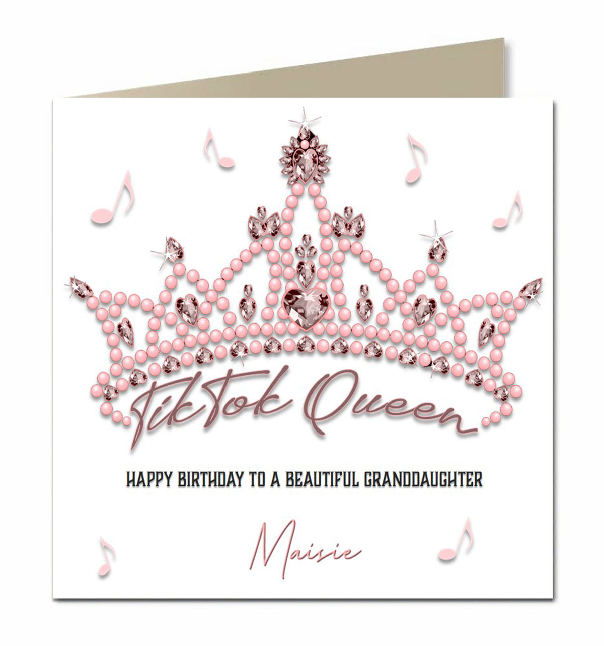 Personalised 3rd Birthday Card for Little Girls, Granddaughter, Niece, Sister, Daughter, Goddaughter, A Princess & her Castle, Any Name, Any Relation,