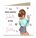 Birthday Card for Granddaughter, Niece, Daughter, Sister, Teenager, Cute, Personalised Any name, Any Age, Any Relation