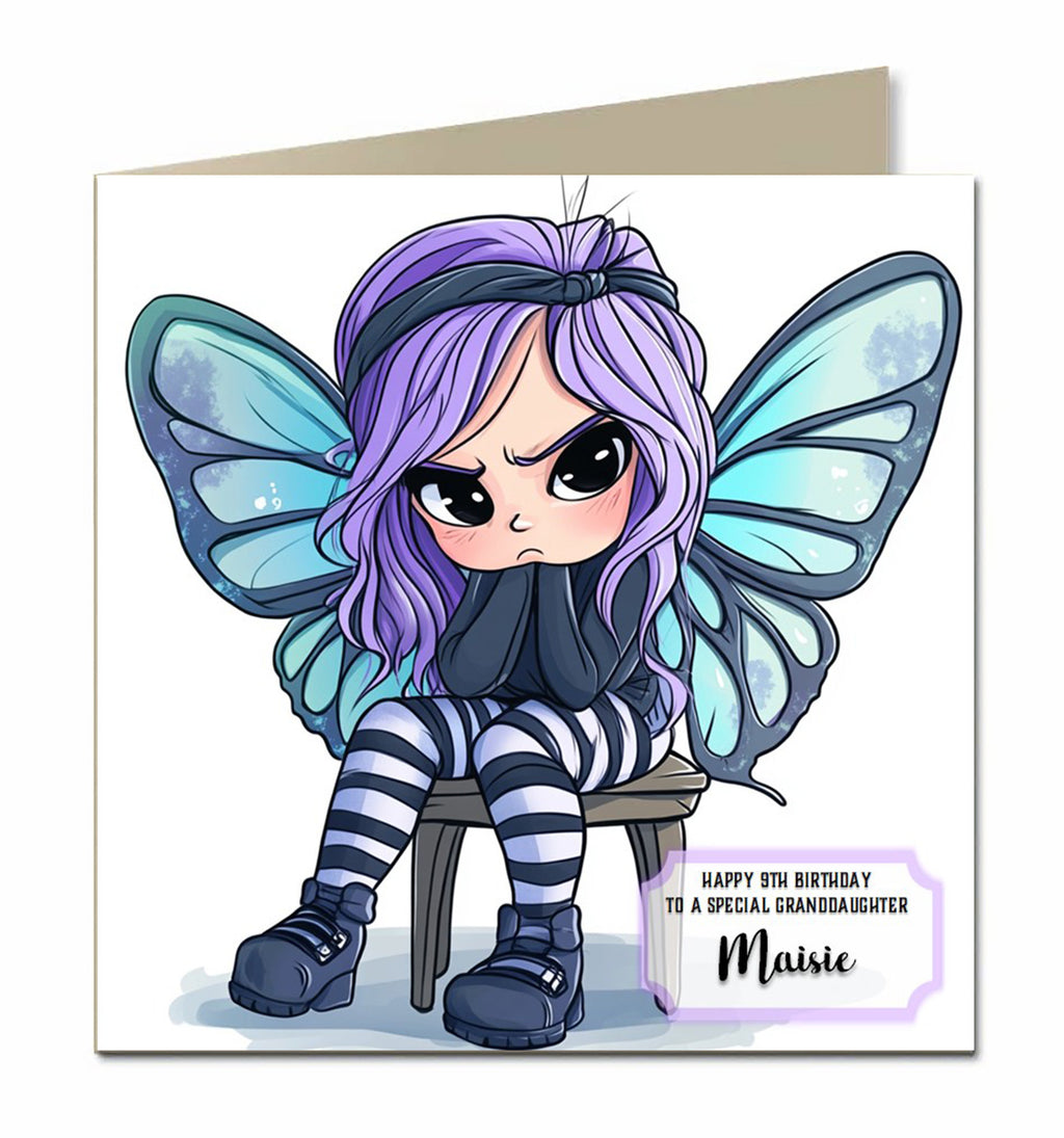 Personalised Birthday Card for Little Girls, Granddaughter, Niece, Sister, Daughter, Goddaughter, Unicorn, Any Name, Any Relation, Any Age