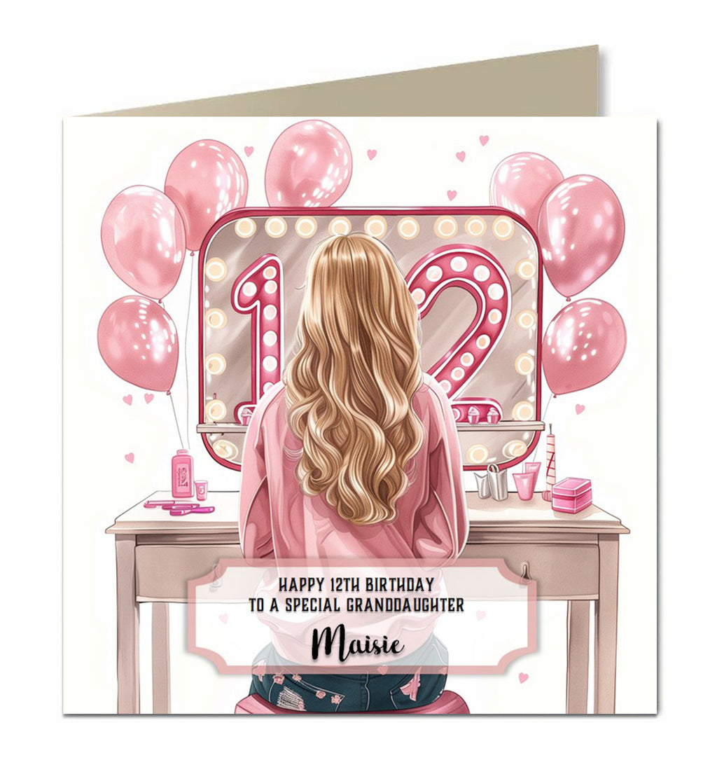 Personalised Horse Birthday Card, Granddaughter, Niece, Sister, Daughter, Goddaughter, Any Name, Any Relation, Any Age, Show Jumping, Pony
