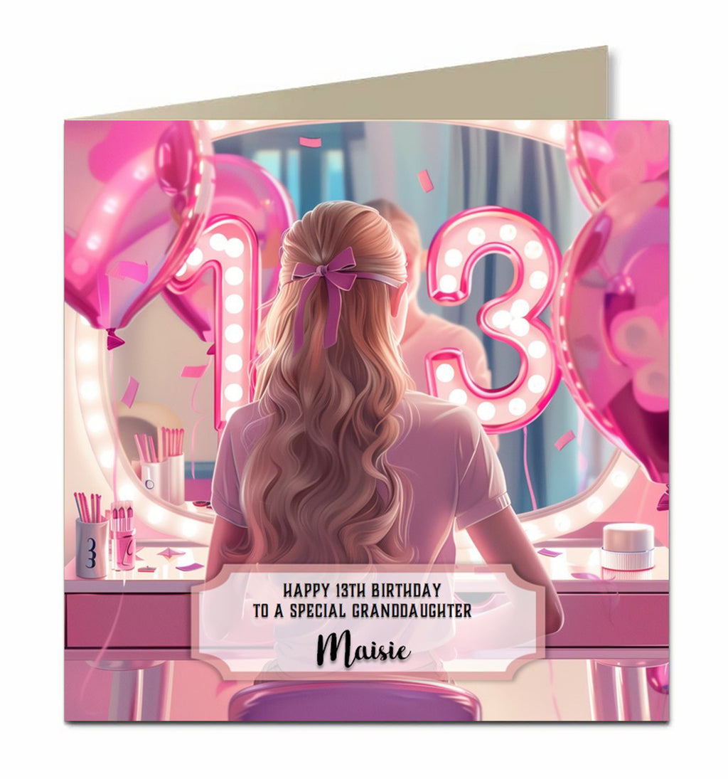 Personalised Horse Birthday Card For Girls Daughter, Granddaughter, Sister, Niece, Any Age, Name & Relation