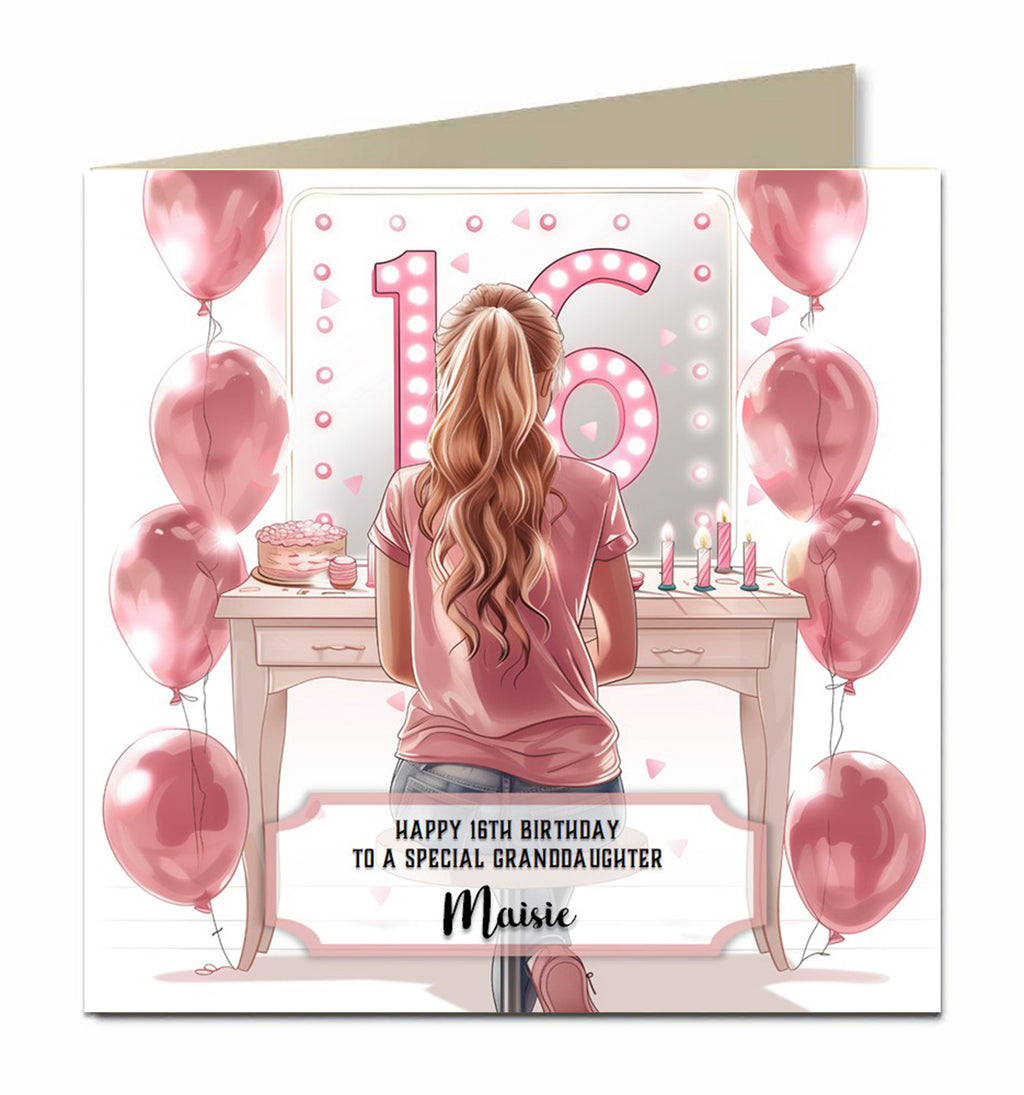 Personalised Horse Birthday Card, Granddaughter, Niece, Sister, Daughter, Goddaughter, Any Name, Any Relation, Any Age, Show Jumping, Pony