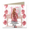 Personalised Horse Birthday Card, Granddaughter, Niece, Sister, Daughter, Goddaughter, Any Name, Any Relation, Any Age, Show Jumping, Pony