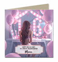 16th Birthday Card Girls, Granddaughter, Daughter, Brown hair Personalised