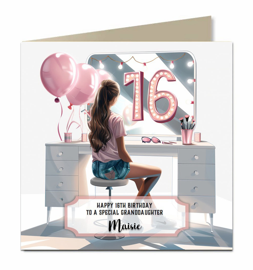 Personalised Horse Birthday Card, Granddaughter, Niece, Sister, Daughter, Goddaughter, Any Name, Any Relation, Any Age, Show Jumping, Pony