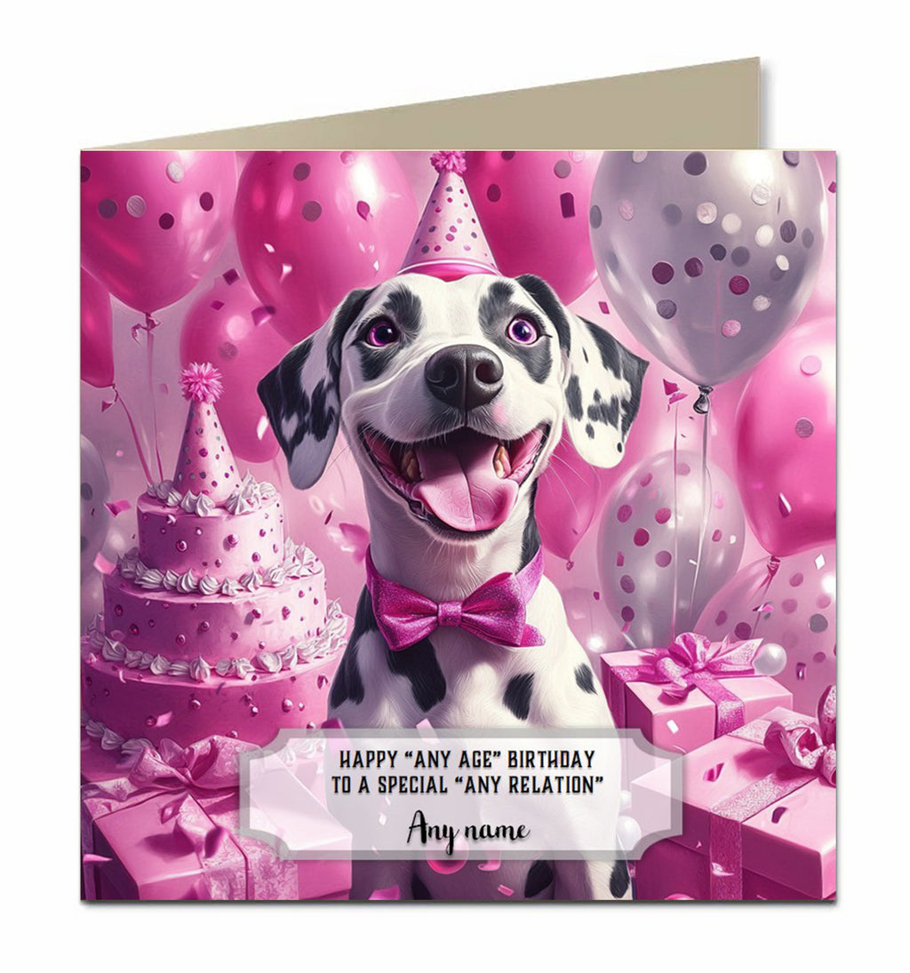 Birthday Card For Little Girls, Granddaughter, Niece, Daughter, Any Name, Any Relative, Any Age, Plating On A Swing, Cute