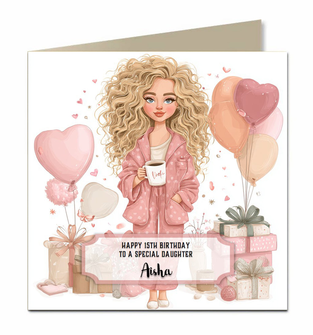 Personalised Selfie Birthday Card, Teenager, Granddaughter, Niece, Daughter, Sister, 13th, 14th, 15th, 16th, 17th
