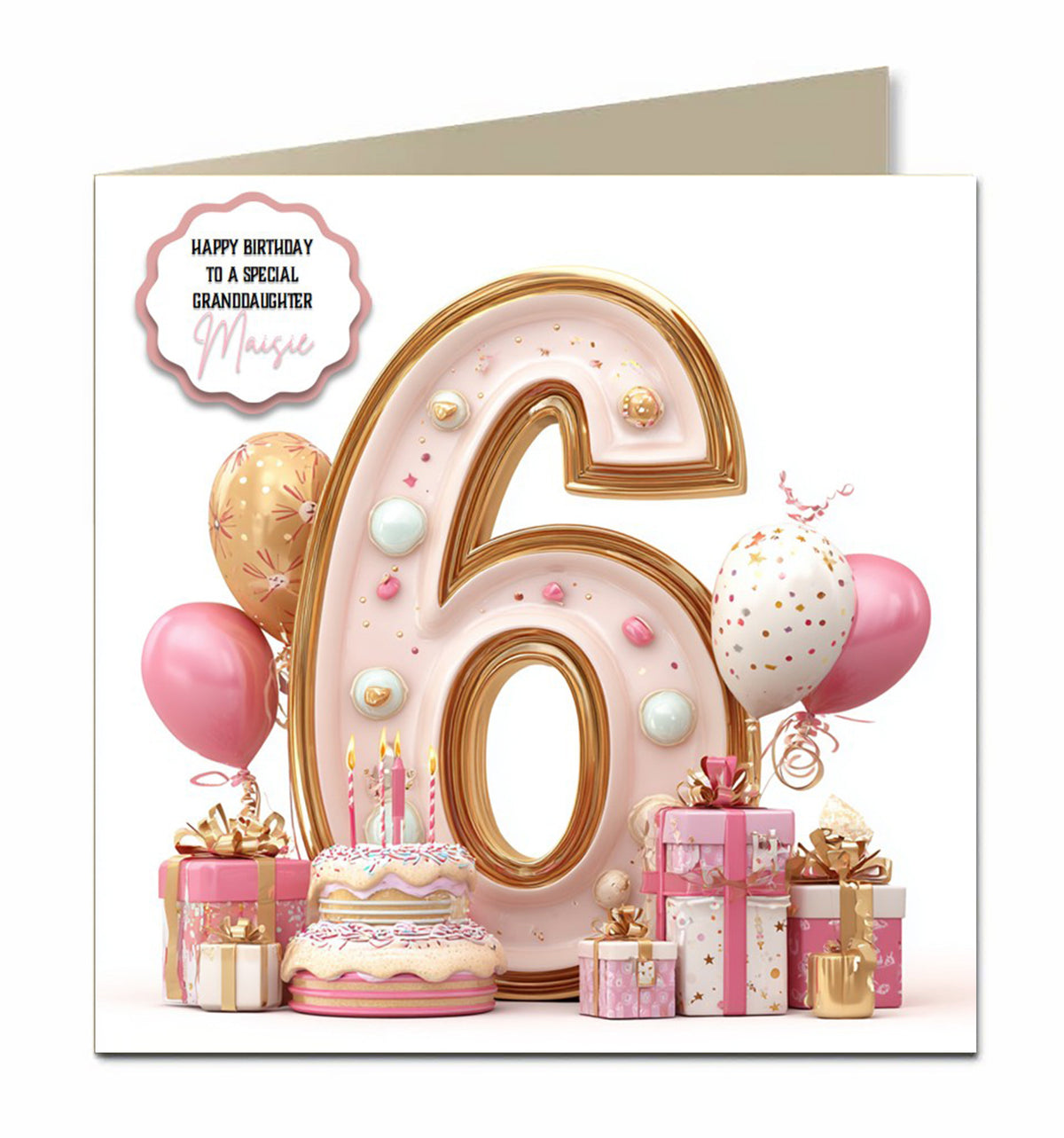 Personalised Selfie Birthday Card, Teenager, Granddaughter, Niece, Daughter, Sister, 13th, 14th, 15th, 16th, 17th Goth
