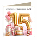 15th Birthday Card For Girls Personalised