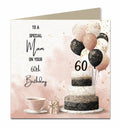 60th Birthday Card For Girls, Women, Afternoon Tea, Personalised