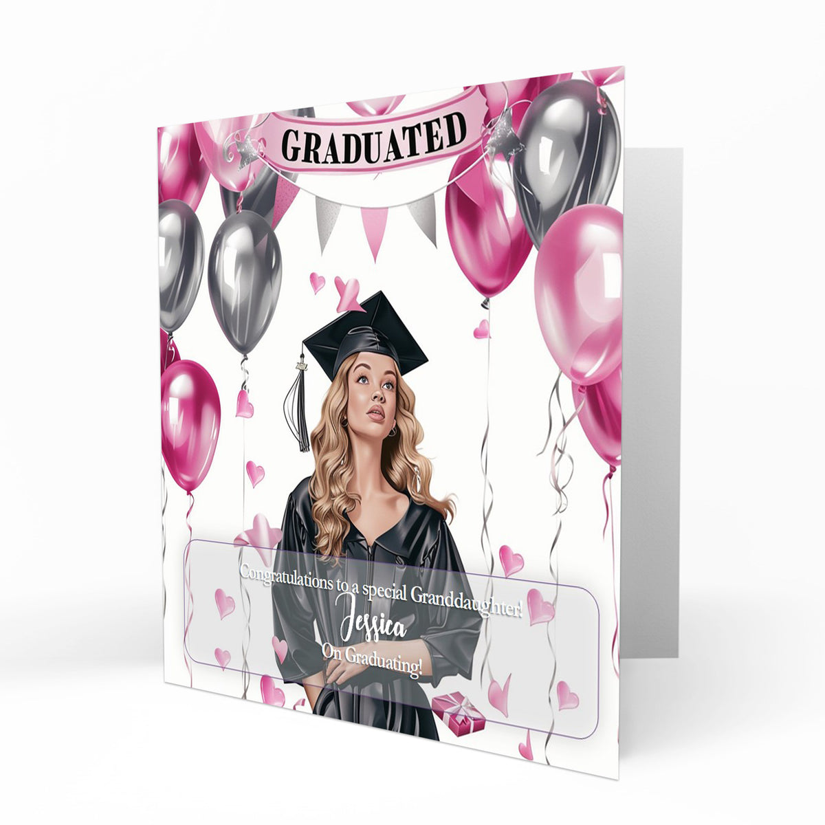 Personalised Graduation Day Card, Congratulations To Daughter, Niece, Sister, Granddaughter