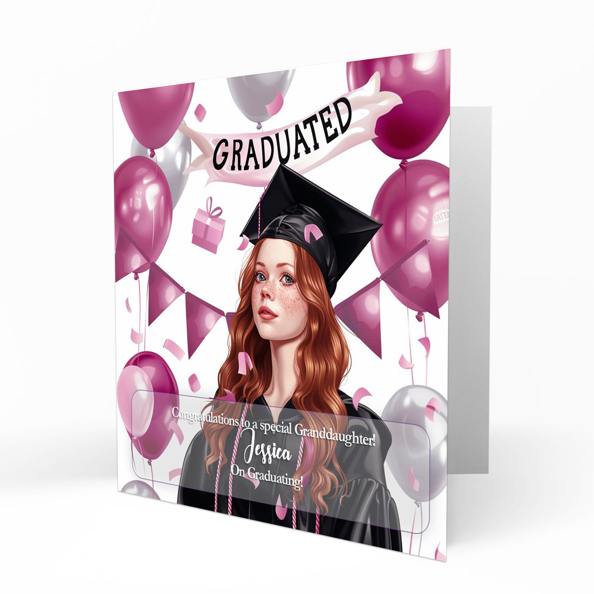 Personalised Graduation Day Card, Congratulations To Daughter, Niece, Sister, Granddaughter