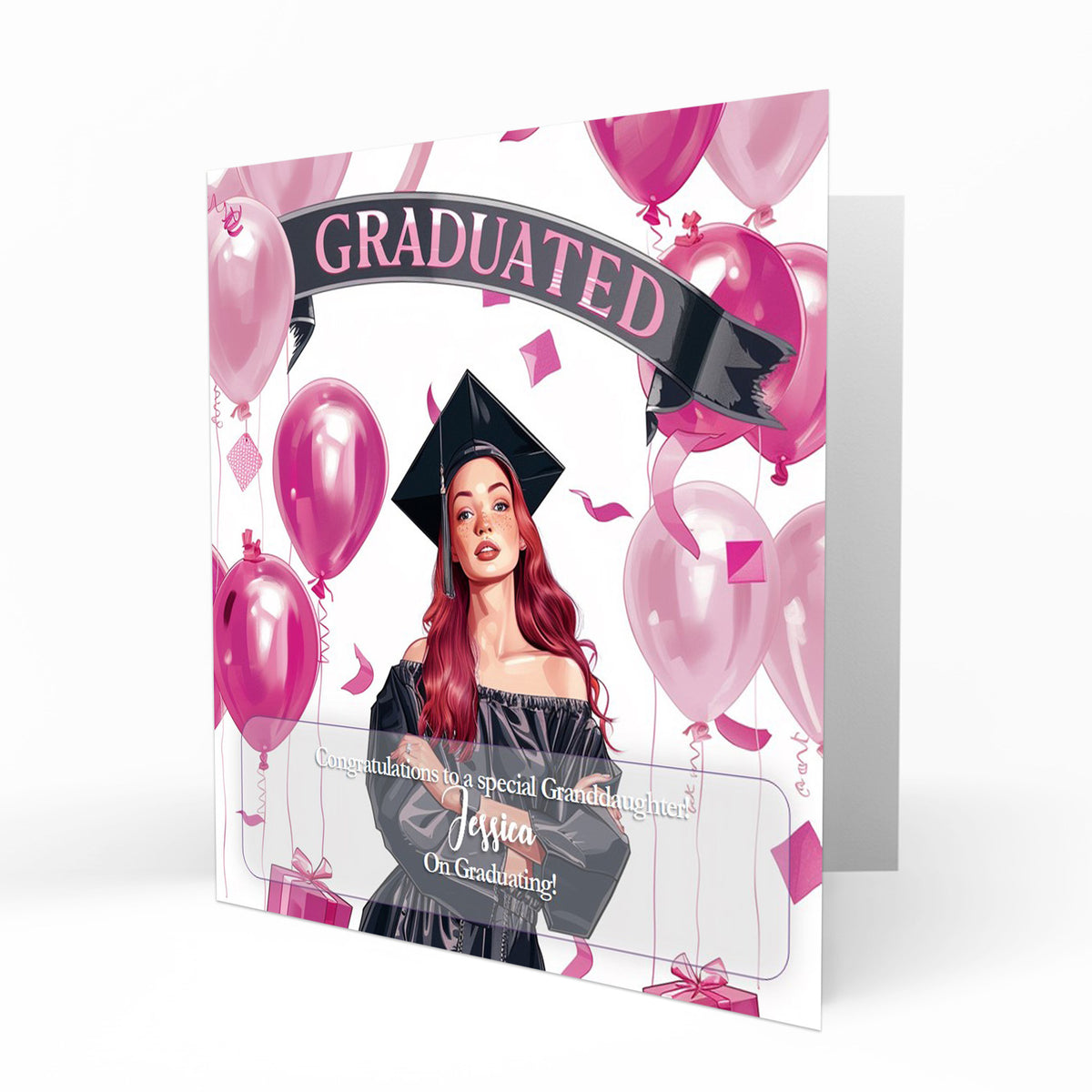 Personalised Graduation Day Card, Congratulations To Daughter, Niece, Sister, Granddaughter