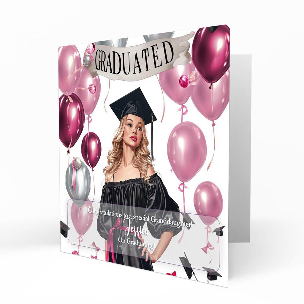 Personalised Graduation Day Card, Congratulations To Daughter, Niece, Sister, Granddaughter
