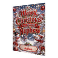 Personalised Christmas Card - Red Snowmen